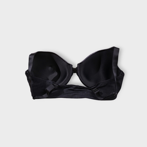 Vanity Fair Beauty Back Bra 38D Underwire Black Satin Padded Front Closure - Picture 5 of 7
